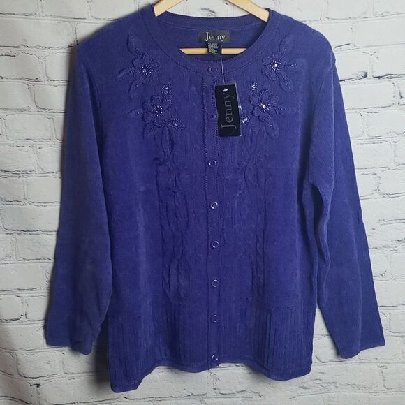 NWT Purple Sweater by Jenny - Picture 1 of 7